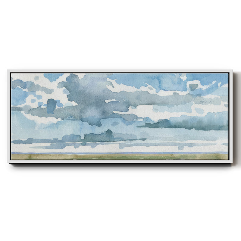 Open Sky Study II- Framed Canvas, 8" H x 20" W