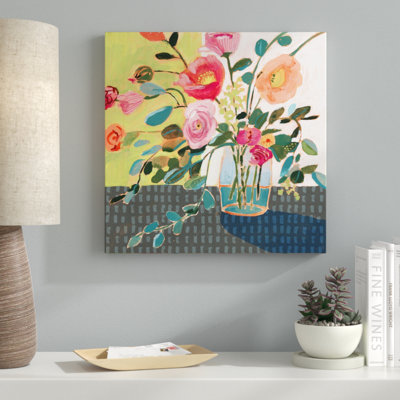 " Quirky Bouquet II " by Victoria Borges Painting Print