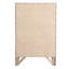 Commode argentée pour chambre à coucher champagne: G1503 avec placage en bois véritable et rangement moderne