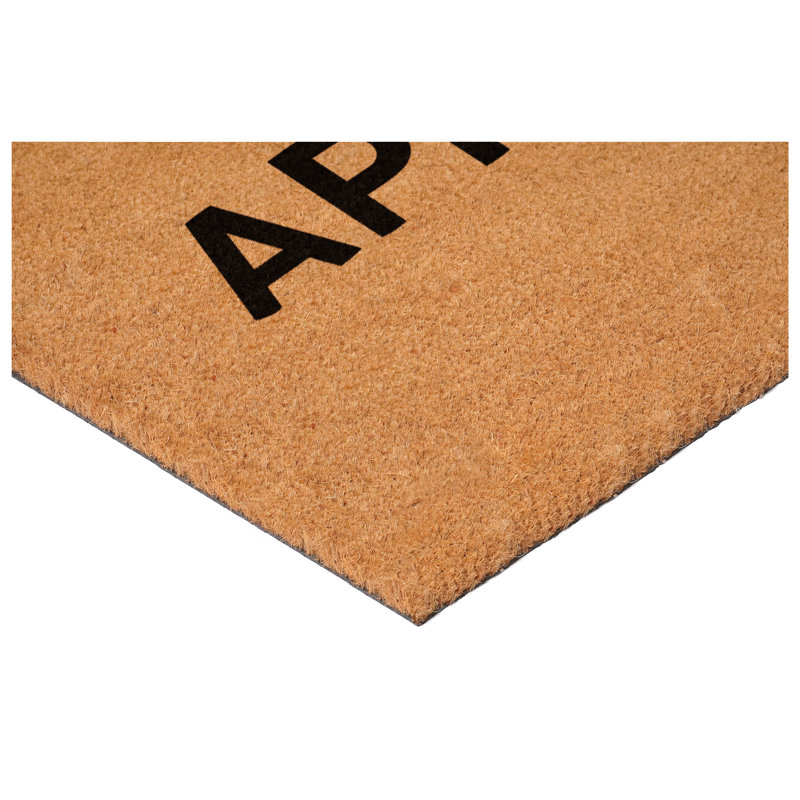 Apres Ski Black Doormat, 17"x29"