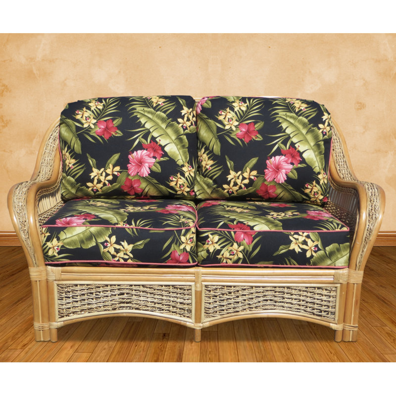 Spice Islands Upholstered 61'' Loveseat, Hamakua Ebony