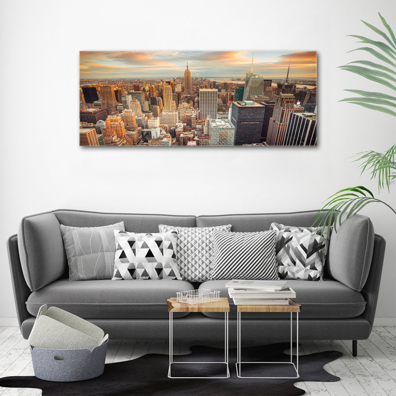 New York Bird Flight - Print, Canvas, 70cm H x 140cm W x 2cm D