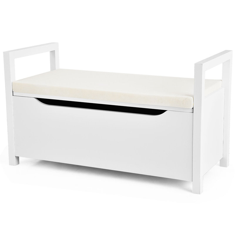 Kiera-Clare Upholstered Storage Bench, White