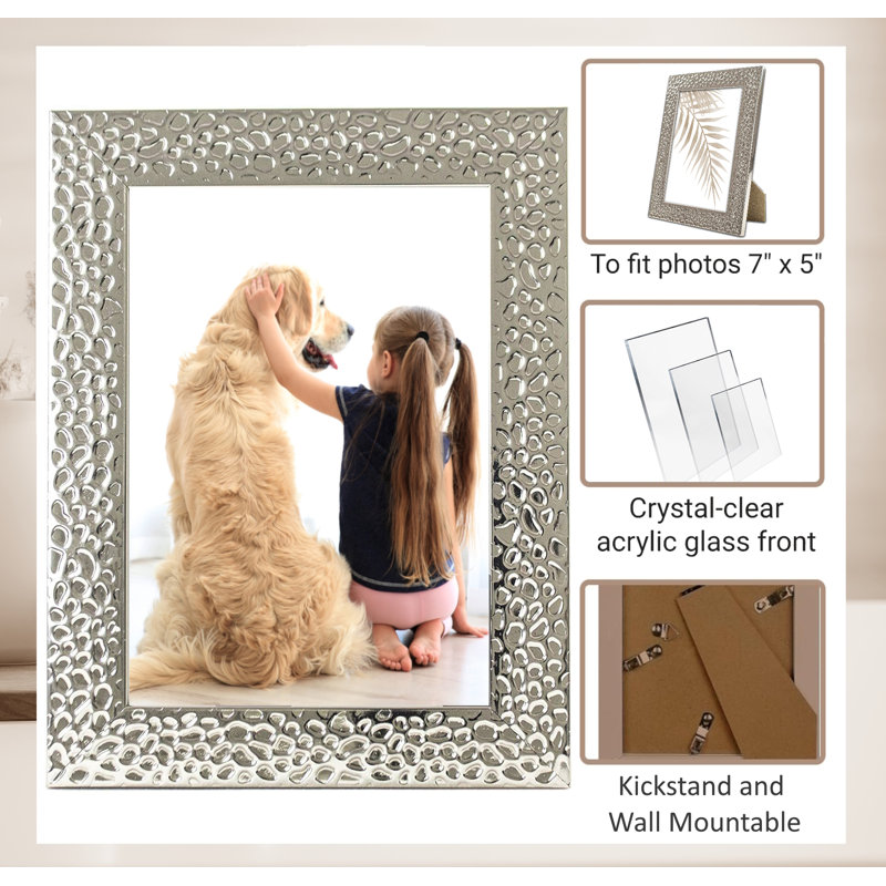 Silver Embossed Picture Frame