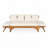 Outdoor Adjustable Patio Wooden Daybed Sofa