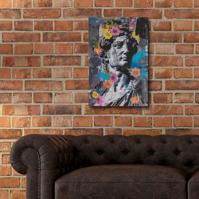 «Greek Statue» par Andreas Magnusson, art mural en verre acrylique, H 24 po x l 16 po x P 0,2 po