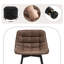 Upholstered Counter Stool with Metal Frame-953159751-953159744