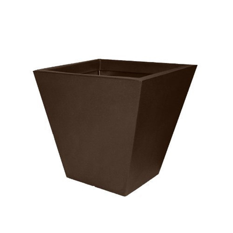 Cosmopolitan Pot Planter, Espresso, 18"H x 18"W x 11"D