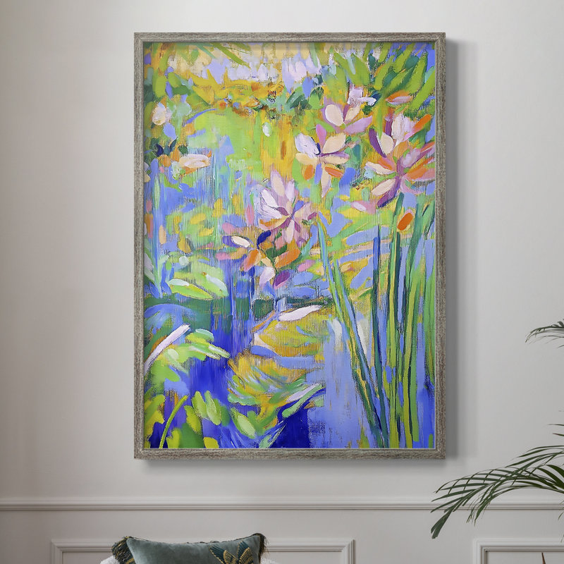 Reproduction encadrée FLORAL Series DCXIV - bois massif, H 30 po x l 24 po