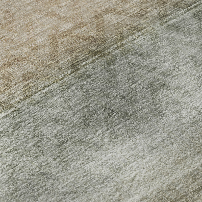 Tapis géométrique de qualité supérieure lavable à la machine Mayfield, 1 pi 8 po x 2 pi 6 po, Gris