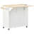Kitchen Island with Power Outlet,Kitchen Storage Island with Drop Leaf and Rubber Wood-222548754