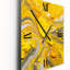 Horloge murale abstraite jaune et grise-219865842