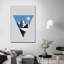 «Abstract Triangle Mountains» sur impression sur toile-1588404141