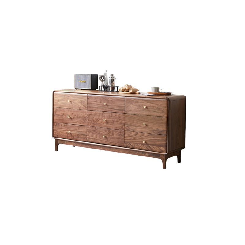 Buffet d'entrée simple en noyer noir 62,9