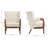 Mid-Century Modern Accent Chair, Upholstered Armchairs With Cushions-119441189