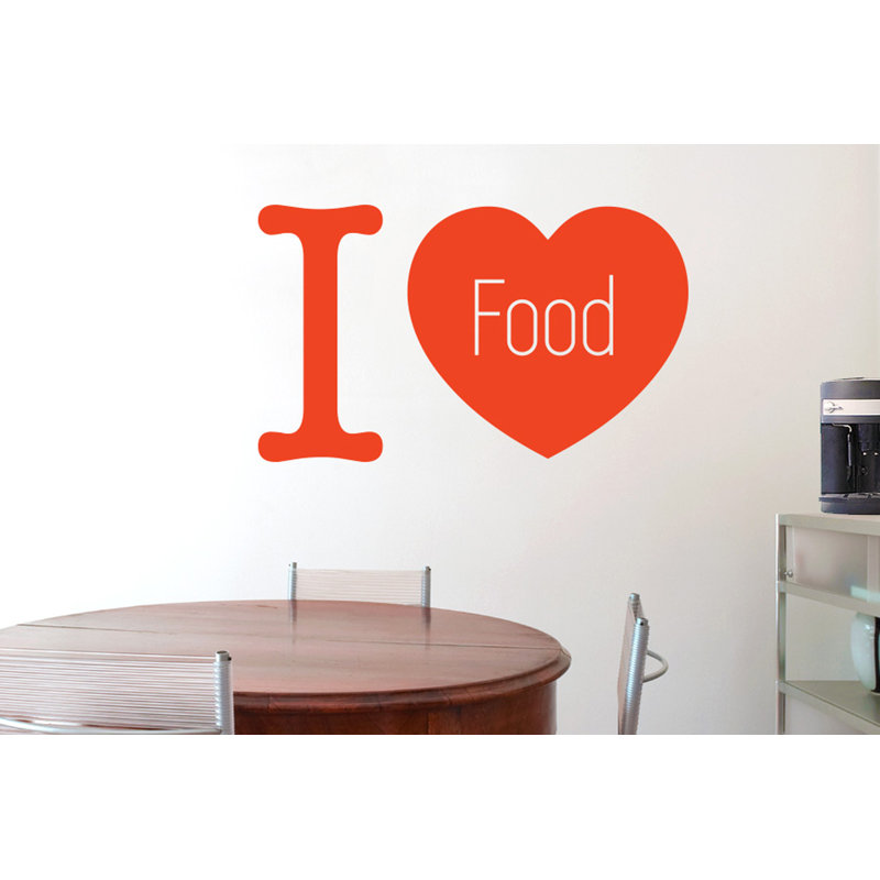 Food & Beverage Wall Decal, Orange, Large