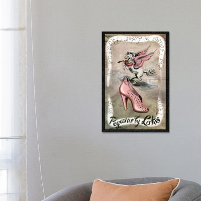 1940 Lotus Ltd Shoes Magazine Advert by The Advertising Archives - Floater Frame Gallery-Wrapped Canvas Giclée on Canvas