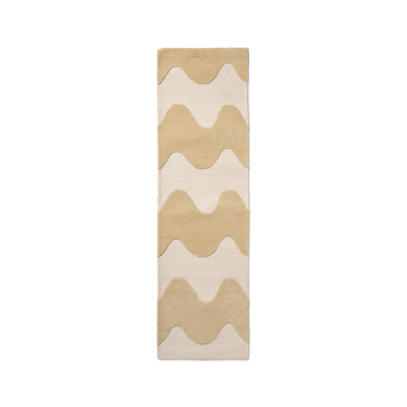 Lokki Black | 133905, Butter, Runner 2' x 8'