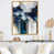 Toile avec cadre flottant or