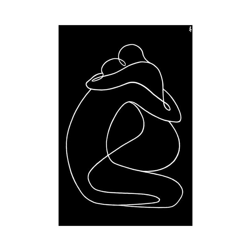 Formula Of Love by Lia Chechelashvili - Print on Canvas, Wrapped Canvas, 20.32 cm H x 30.48 cm W