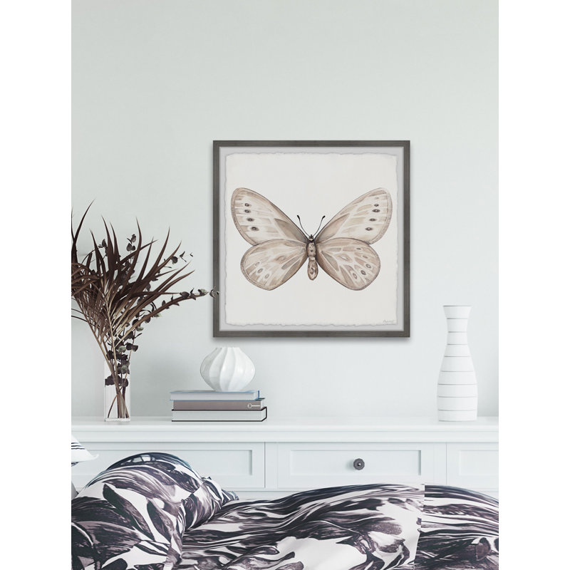 Rayures blanches - peinture encadrée, H 32 po x l 32 po x P 1,50 po