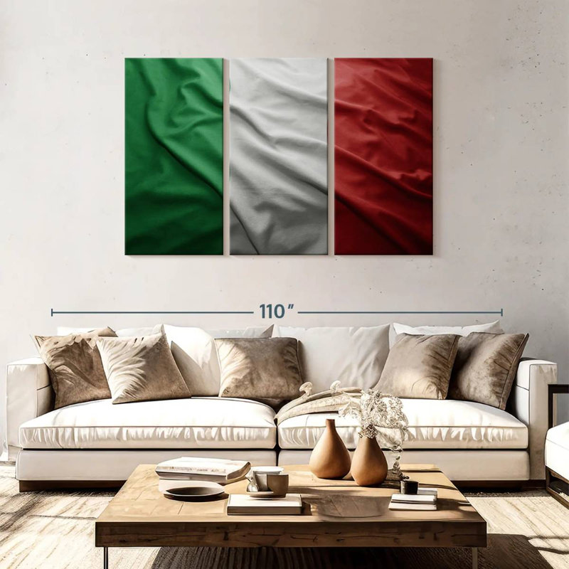 Drapeau italien Borges, H 48 po x l 74 po