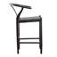 Tabouret de comptoir en teck Bernice