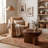Semi-Sphere Mango Wood End Table with Solid Legs