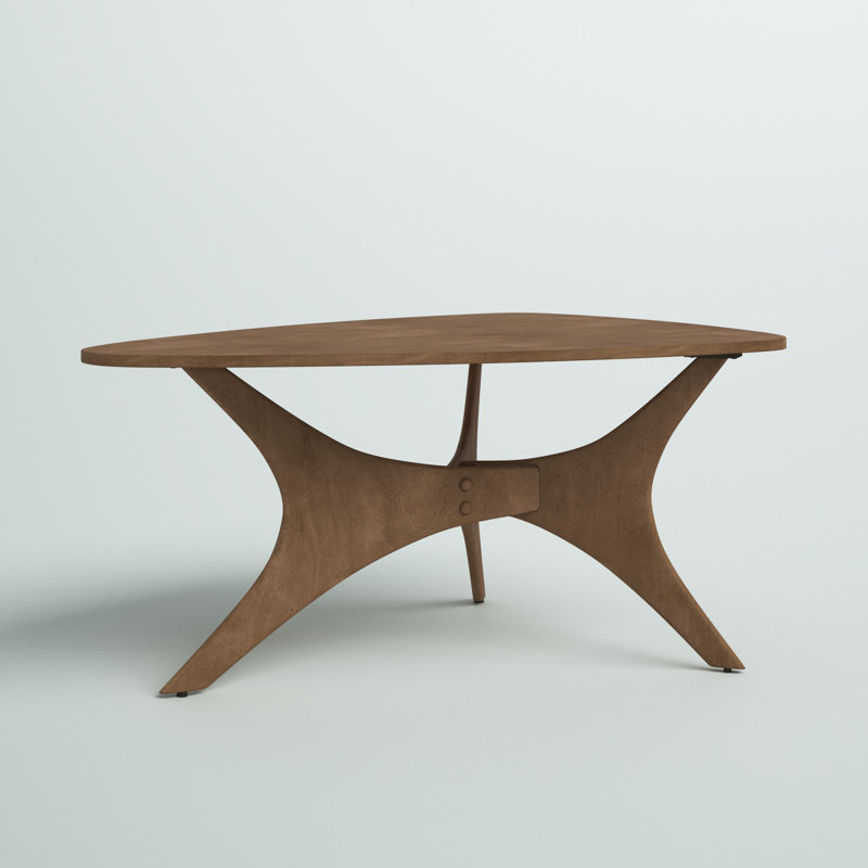 Fresca Triangular Coffee Table, Light Brown