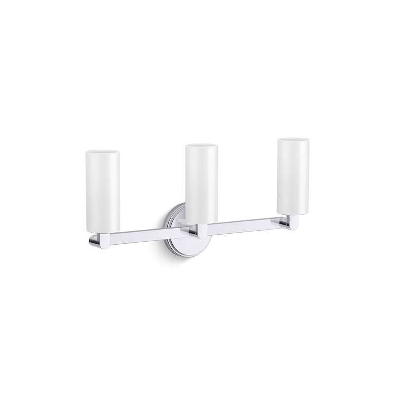 Crue Three-Light Sconce, Polished Chrome