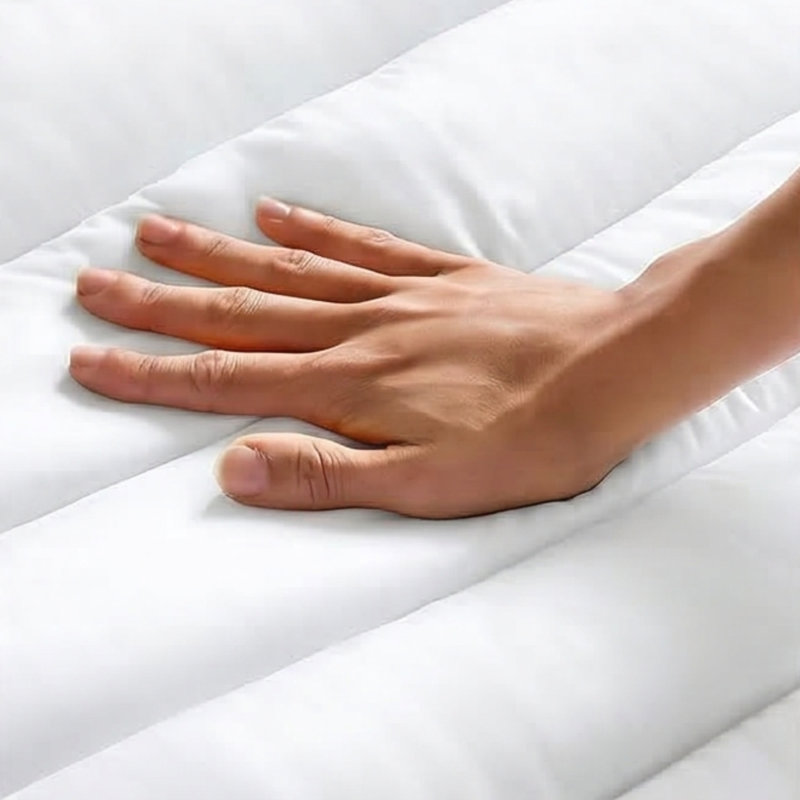 Fernbush Hypoallergenic 2 Inch Mattress Topper With Elastic Straps, Super King (6')