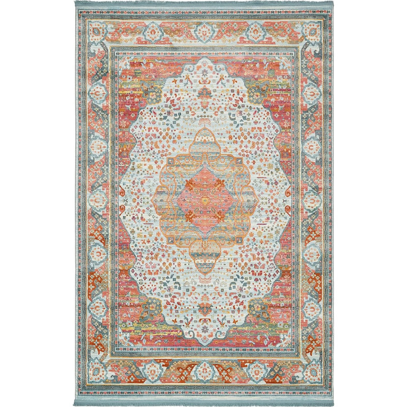 Folmar Oriental Indoor Rug, Rectangle 5'5" x 8'