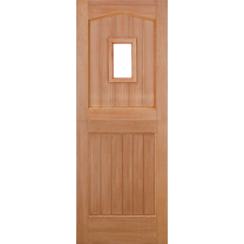Stable 1L Unglazed Hardwood External Door, 198.1 cm H x 76.2 cm W x 4.4 cm D
