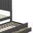 Twin Size Upholstered Platform Bed With Trundle And 3 Storage Drawers-1649648635