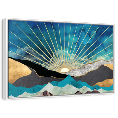 Lever de soleil abstrait