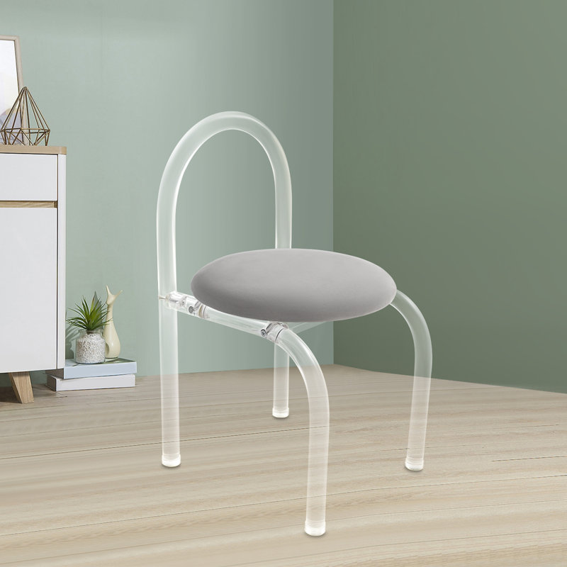 Fauteuil de maquillage moderne, chaise de maquillage, chaise de bureau en acrylique moderne et minimaliste moderne