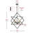 Camerlengo 6-Light Rustic Farmhouse Lantern Adjustable Height Dimmable Black Chandelier Light Fixture
