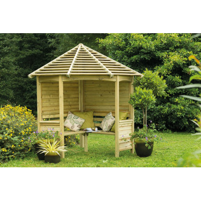 Solid Wood Pine Outdoor Bench