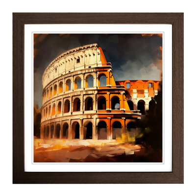 Colosseum Gestural Art - Framed Print