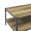 Table basse bicolore avec tablette de rangement inférieure Feickert-33392096