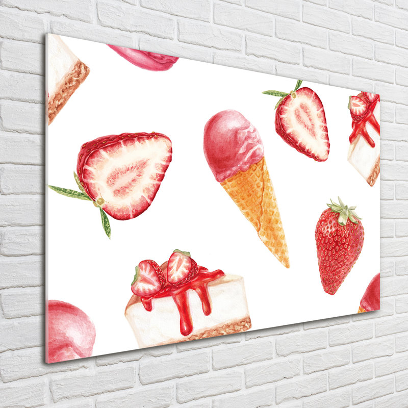 Dessert - No Frame Print on Glass