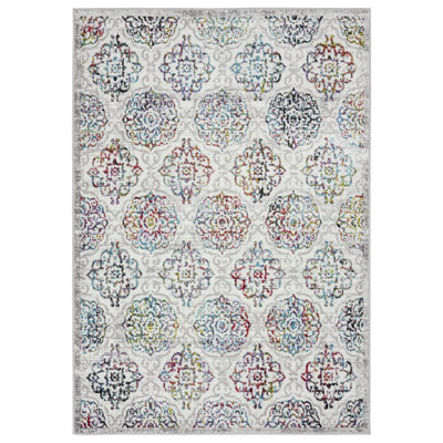 Tapis ivoire / gris Brees