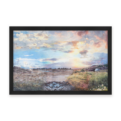 Nature Inspired Ice Landscape by  - Picture Frame Painting