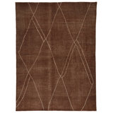 Wendy Jane Moroccan Area Rug in Brown/White