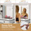 Ensemble de coiffeuse avec miroir lumineux-1345267904
