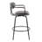 Swivel Upholstered Counter Stool with Metal Frame-86711706