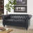 62'' Faux Leather Loveseat-676781486