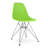 Modholic Eiffel Chair With Steel Legs, Green-94759471-115136287