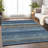 Premium Machine Washable Prisco Navy Rug-977148722