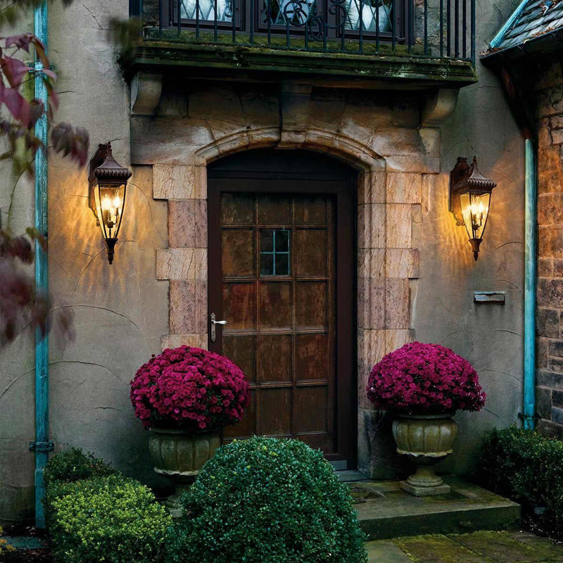 Etheridge 2 - Bulb 64.1cm H Outdoor Wall Lantern, 64.1'' H X 18.4'' W X 26.7'' D